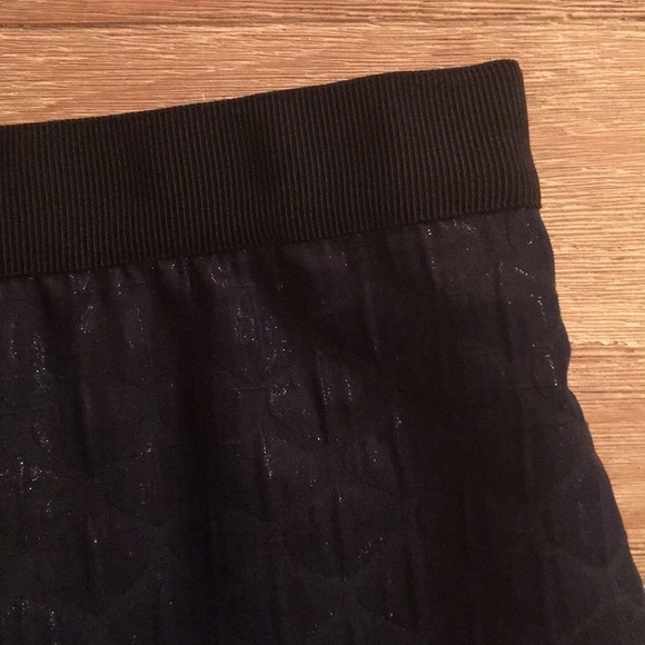 Ann Taylor LOFT Blue A Line Skirt Shimmer Diamond - Picture 2 of 4